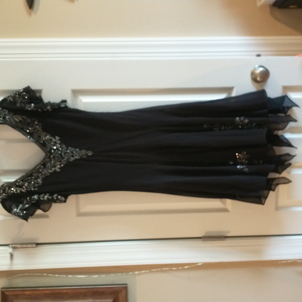 SALE!!!  - JKara Black Sheer Dress